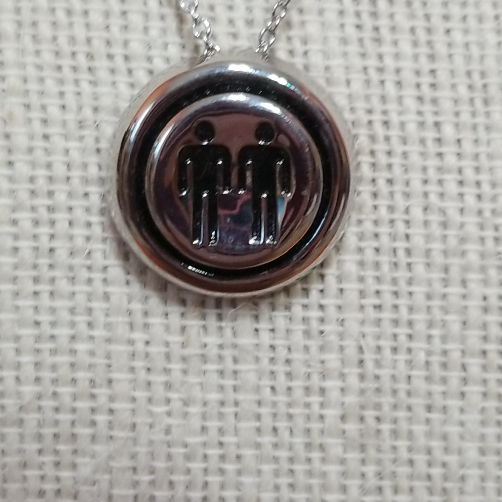 Hot Topic Silver Colored Charm Necklace